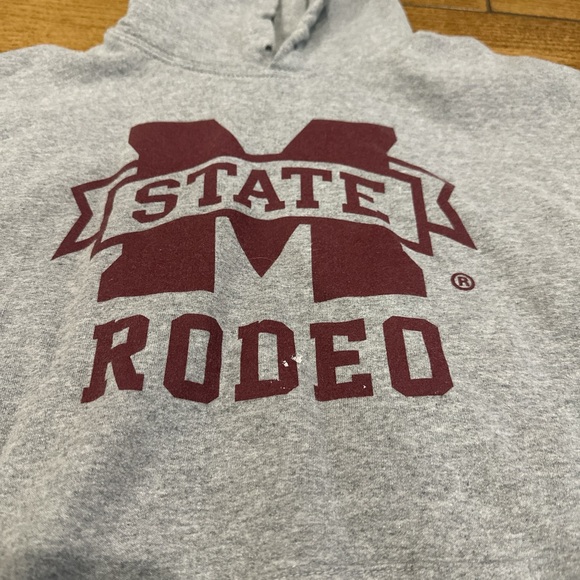 Gray MS State Rodeo Hoodie - Picture 2 of 3